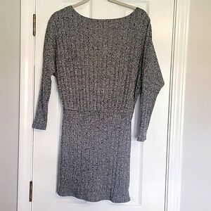 Dolman sleeve sweater dress